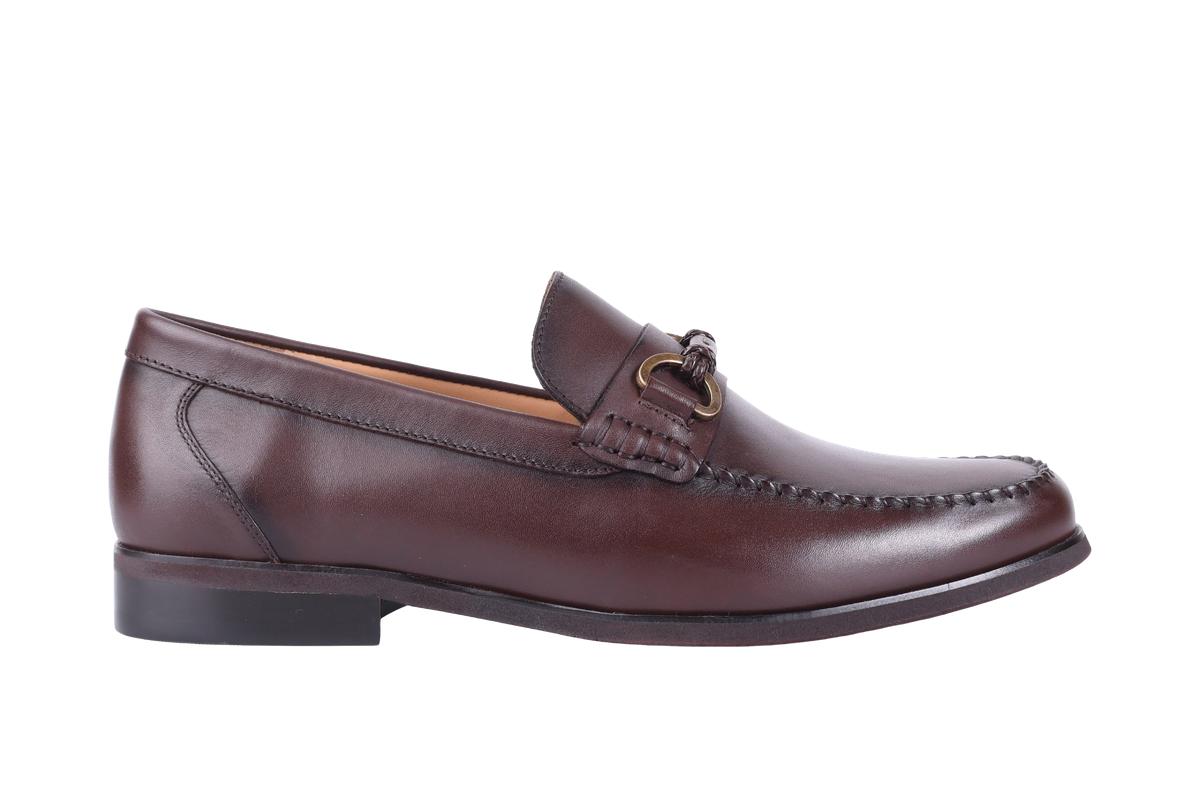 Sledgers Dustin Buckled Loafer - Coffee