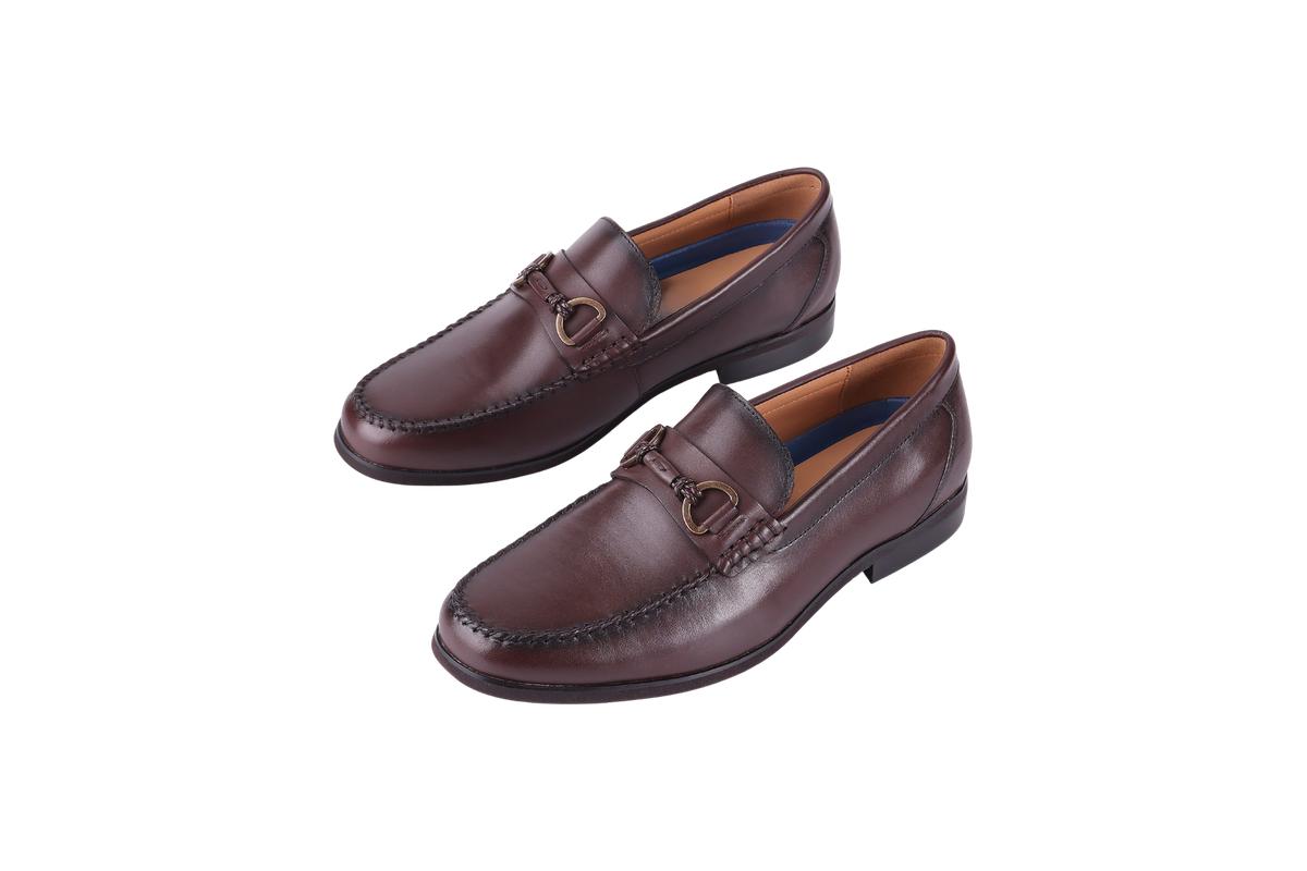 Sledgers Dustin Buckled Loafer - Coffee