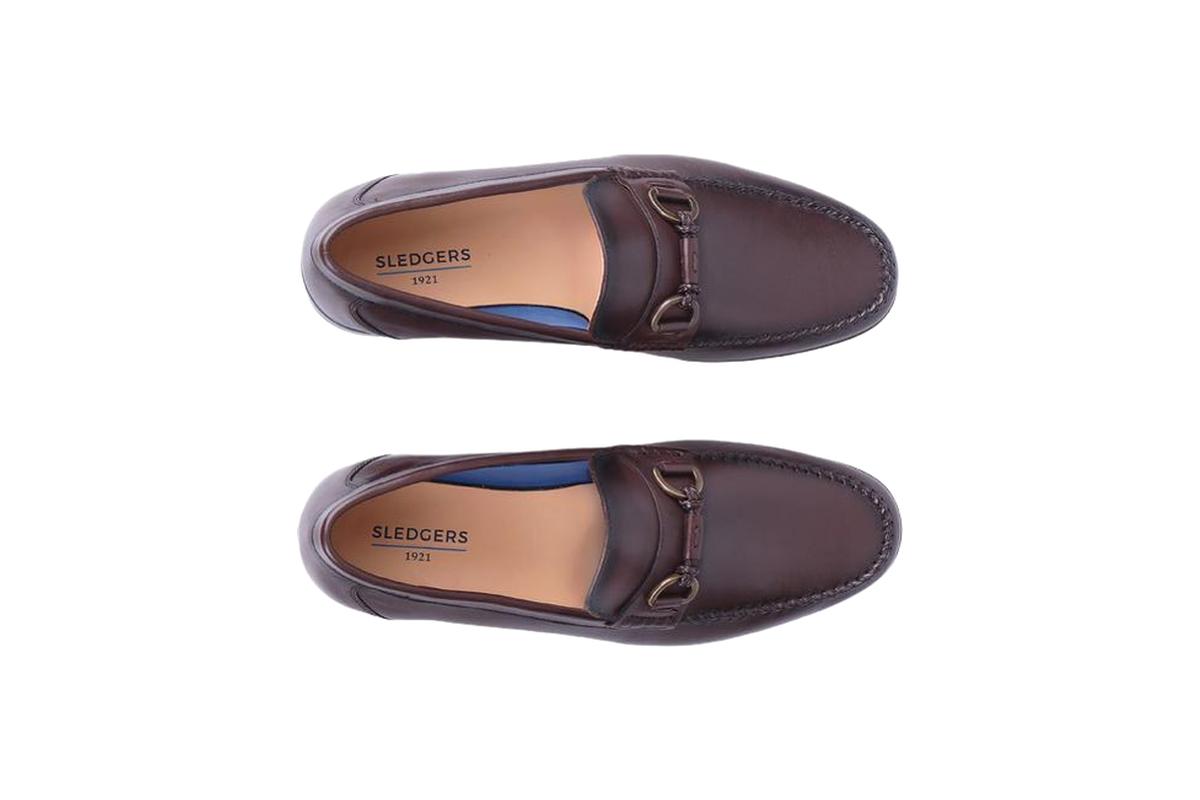 Sledgers Dustin Buckled Loafer - Coffee