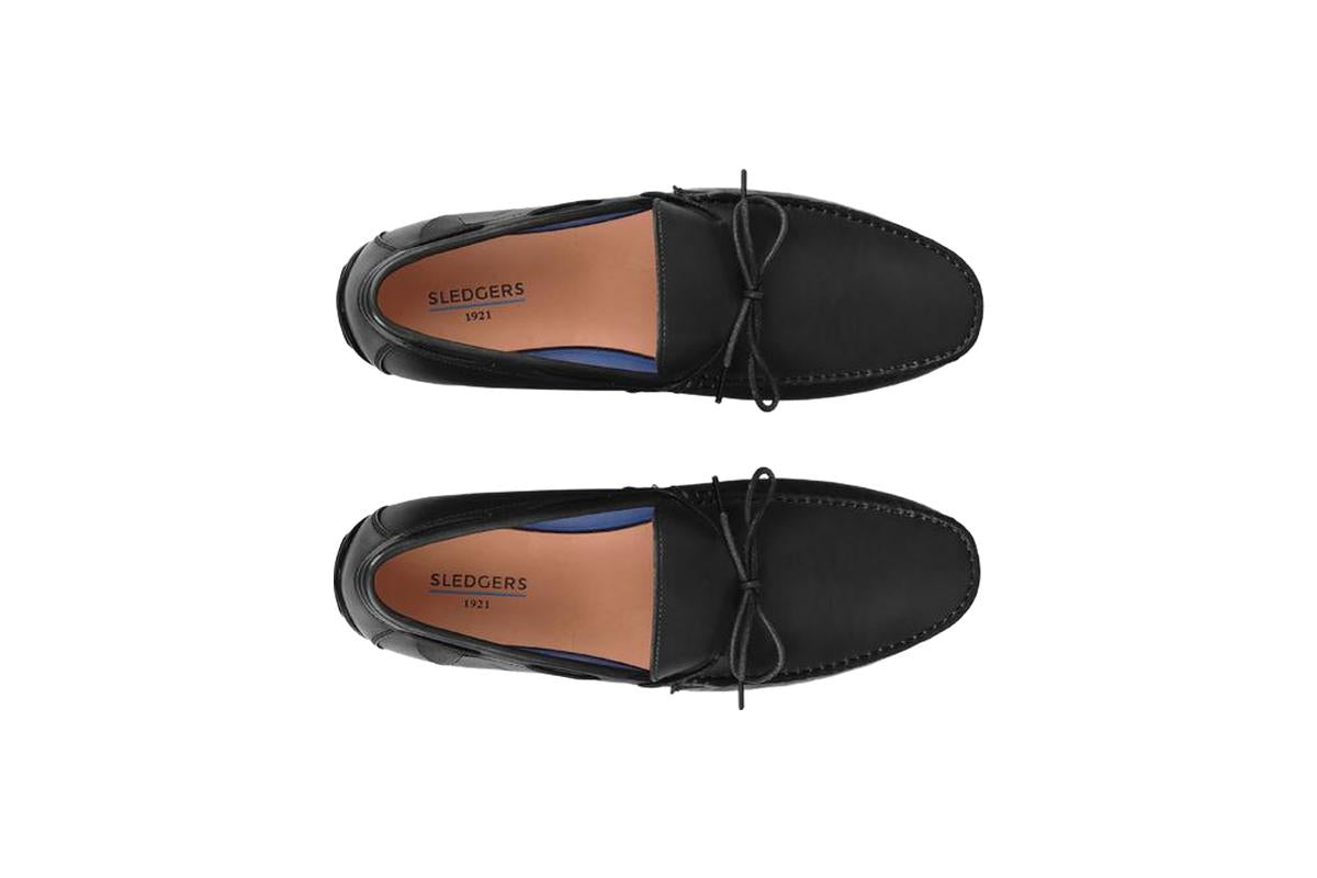 Sledgers Henry Driving Shoes - Black
