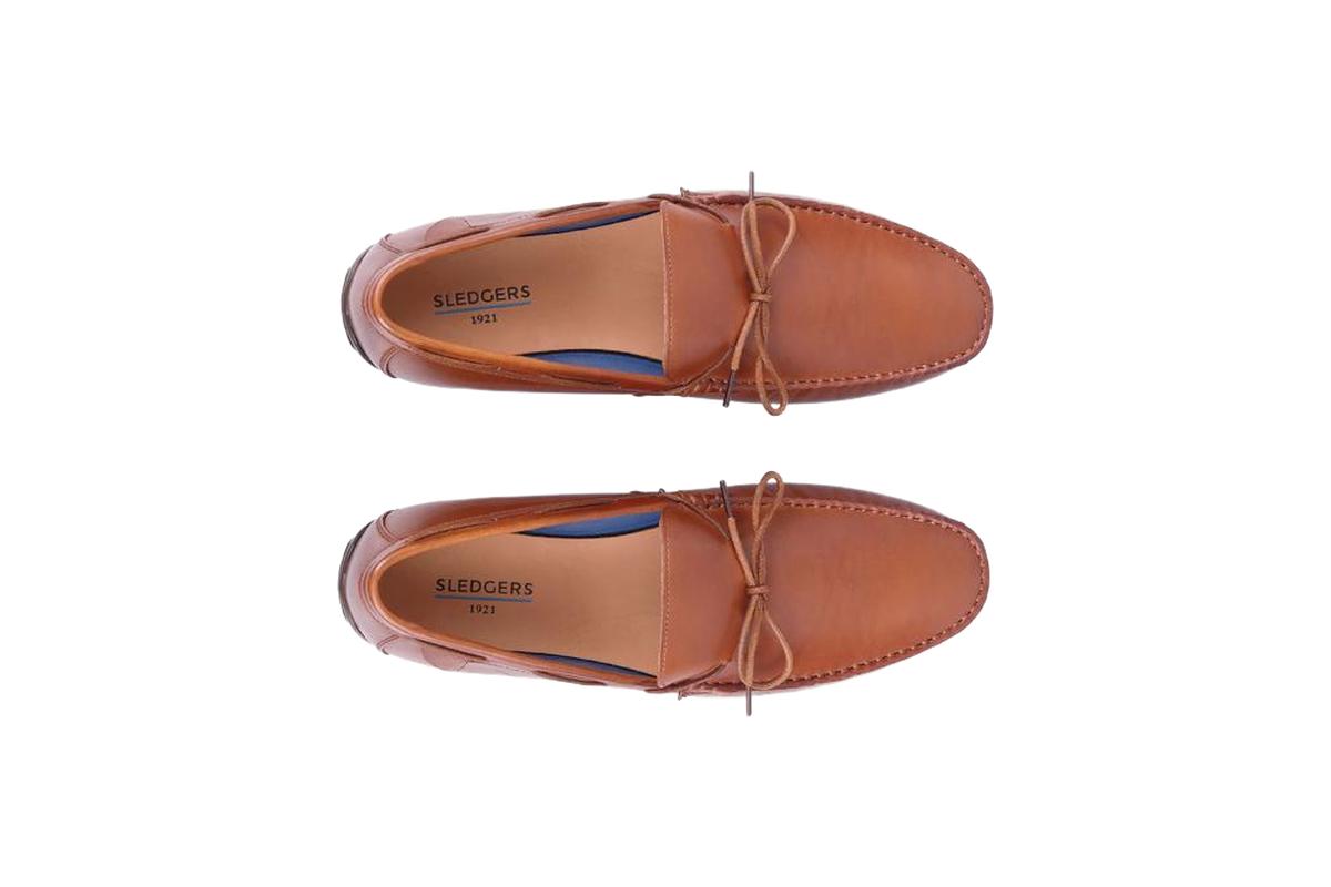 Sledgers Henry Driving Shoes - Light Brown