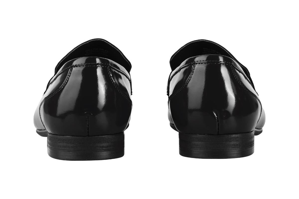 Sledgers Dillon Shiny Horsebit Loafers - Black