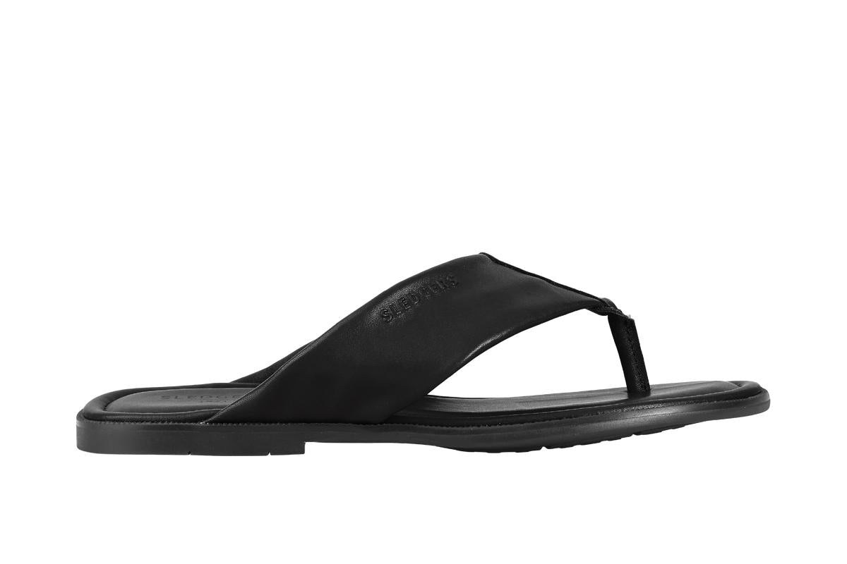 Sledgers Everett Leather Slipper - Black