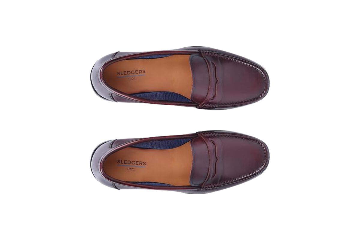 Sledgers Noel II Penny Loafer - Wine