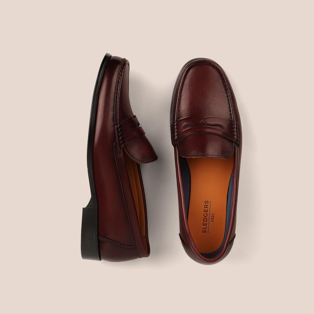 Sledgers Noel II Penny Loafer - Wine