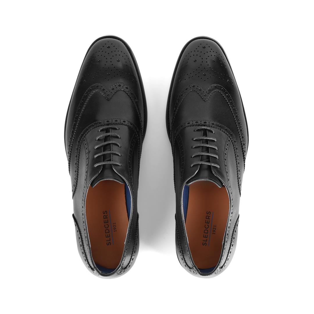 Sledgers Nolan Brogue Oxfords - Black