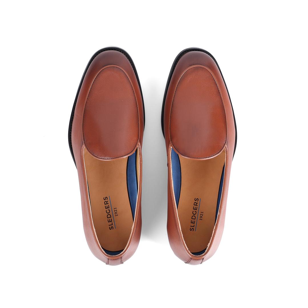 Sledgers Henri Belgian Loafers - Light Brown