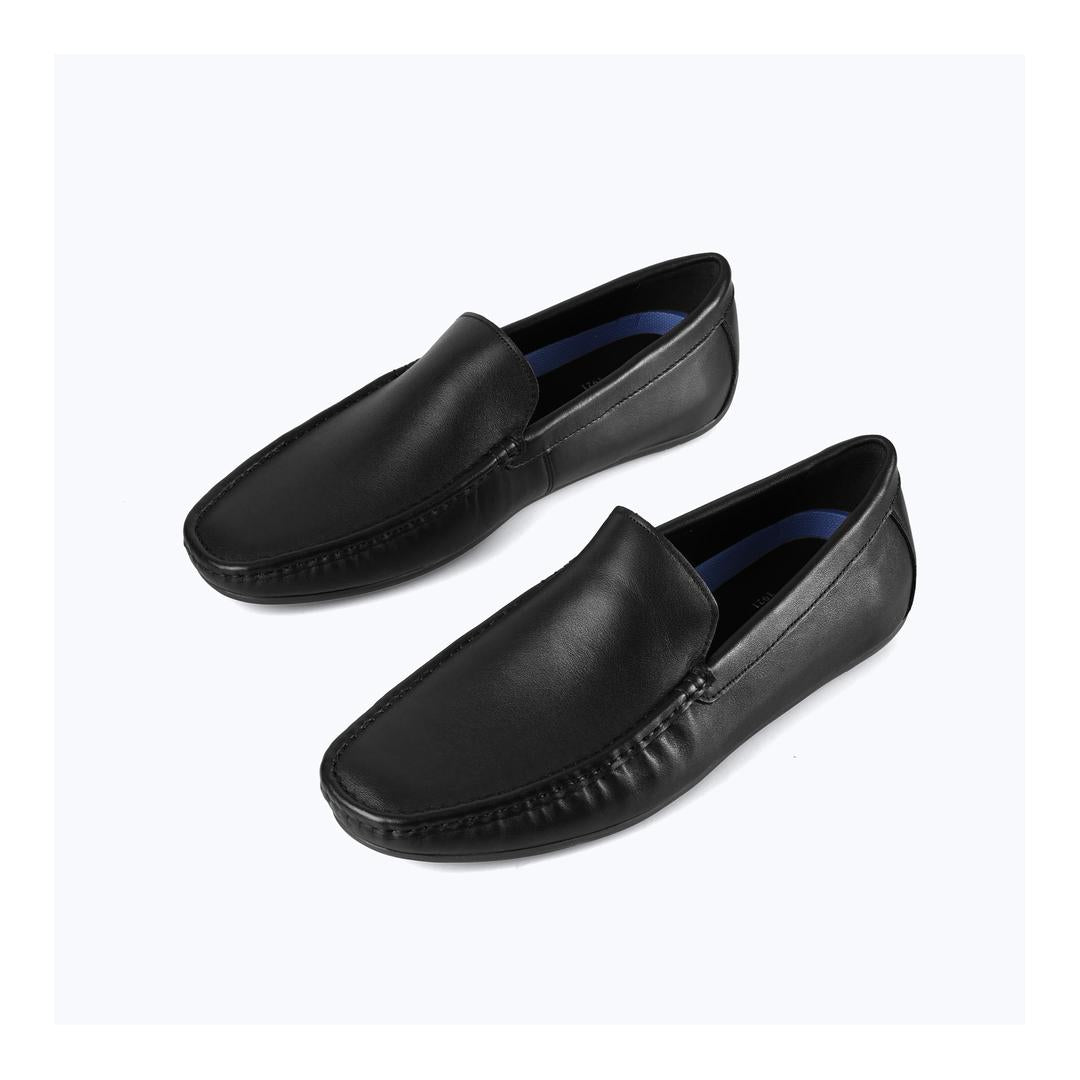 Sledgers Clanton Slip-on Driving Shoes - Black