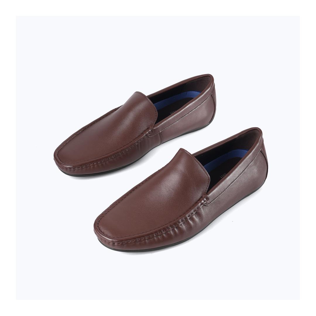Sledgers Clanton Slip-on Driving Shoes - Brown