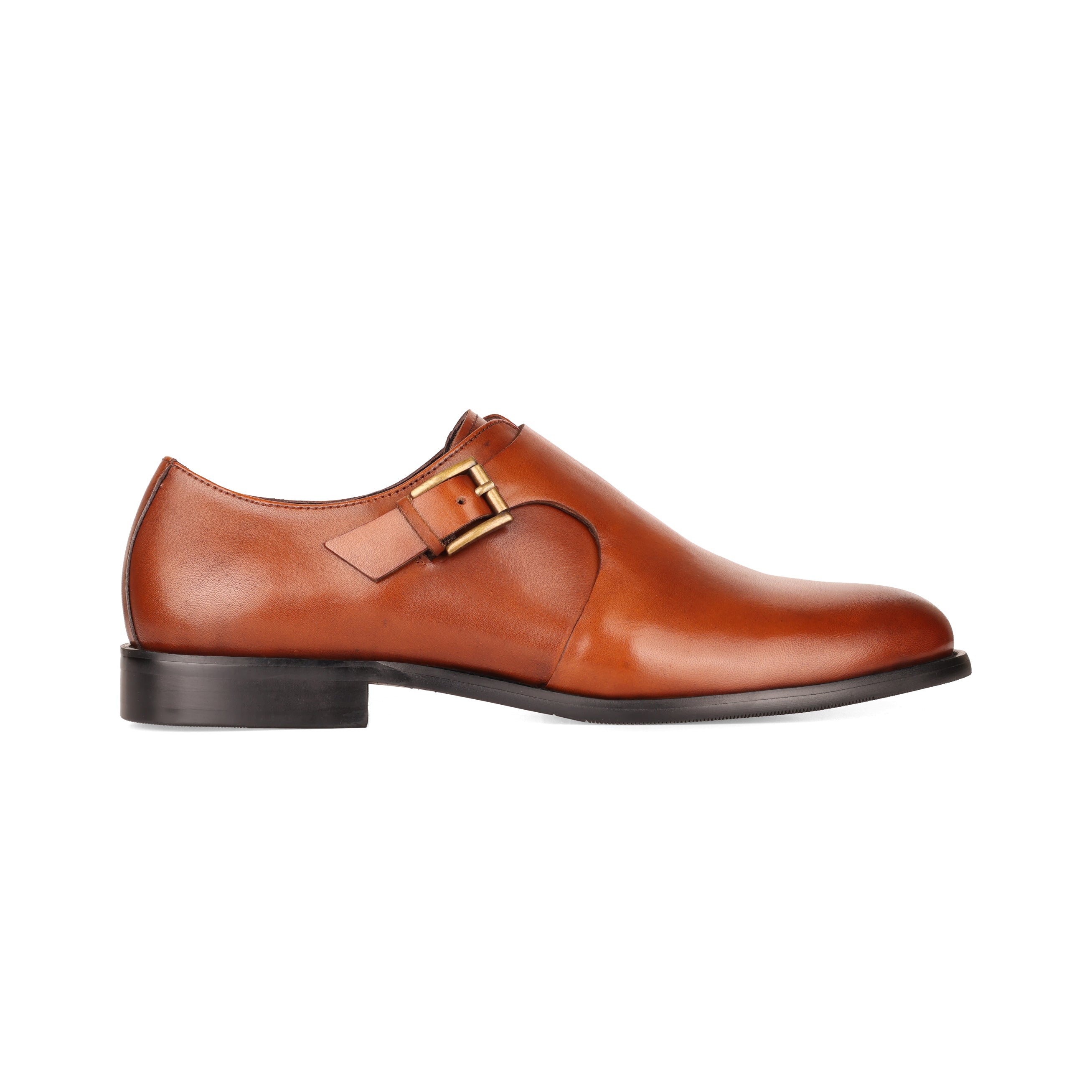 SLEDGERS Maurice Double Monk Strap - Brown