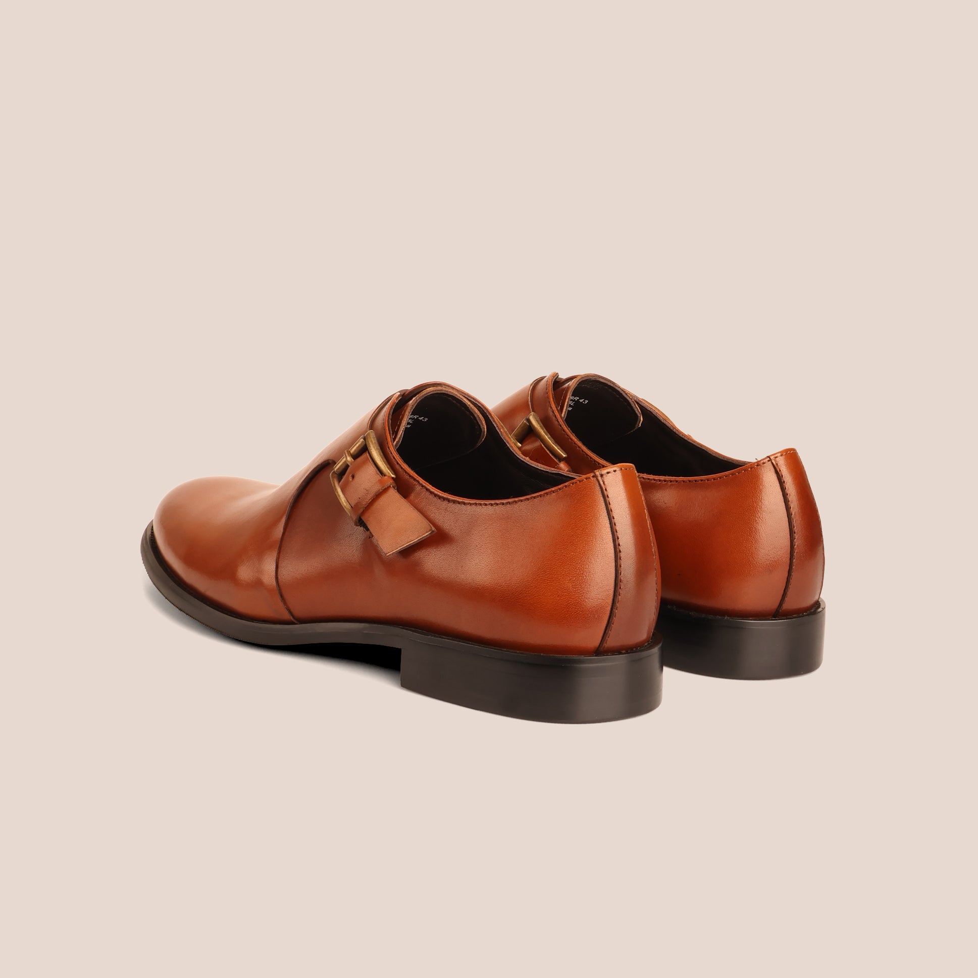 SLEDGERS Maurice Double Monk Strap - Brown