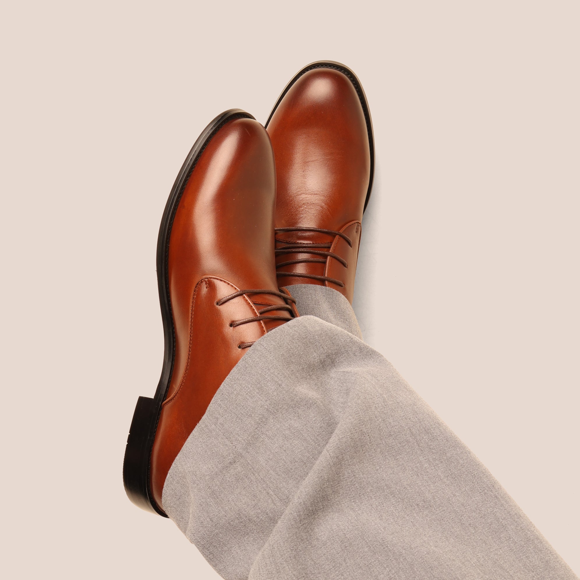 SLEDGERS Bram Formal Derbies - Light Brown
