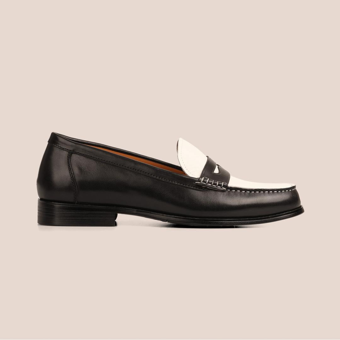 Sledgers Noel II Penny Loafers Black & White