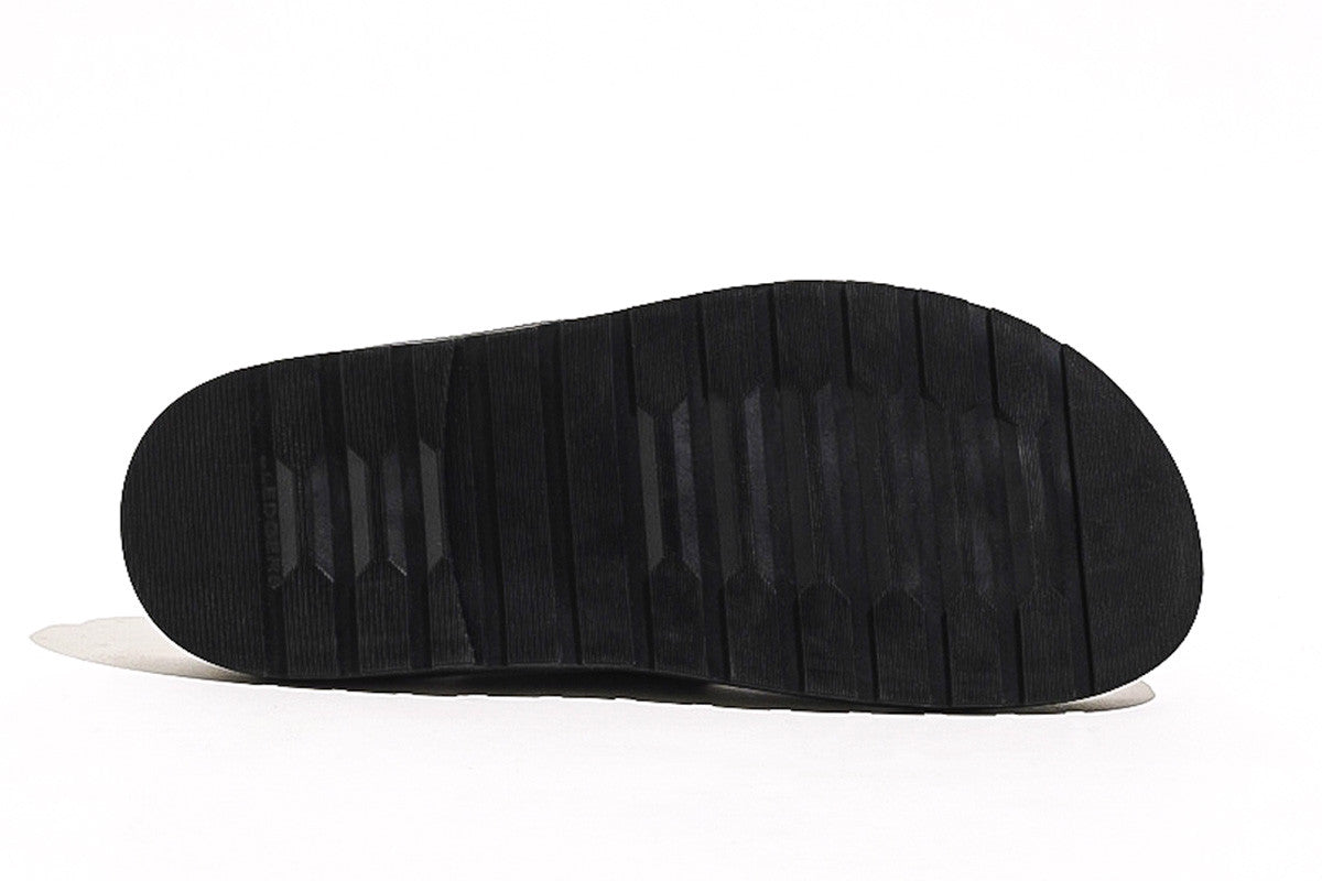 Sledgers Tung Black Leather Sandals