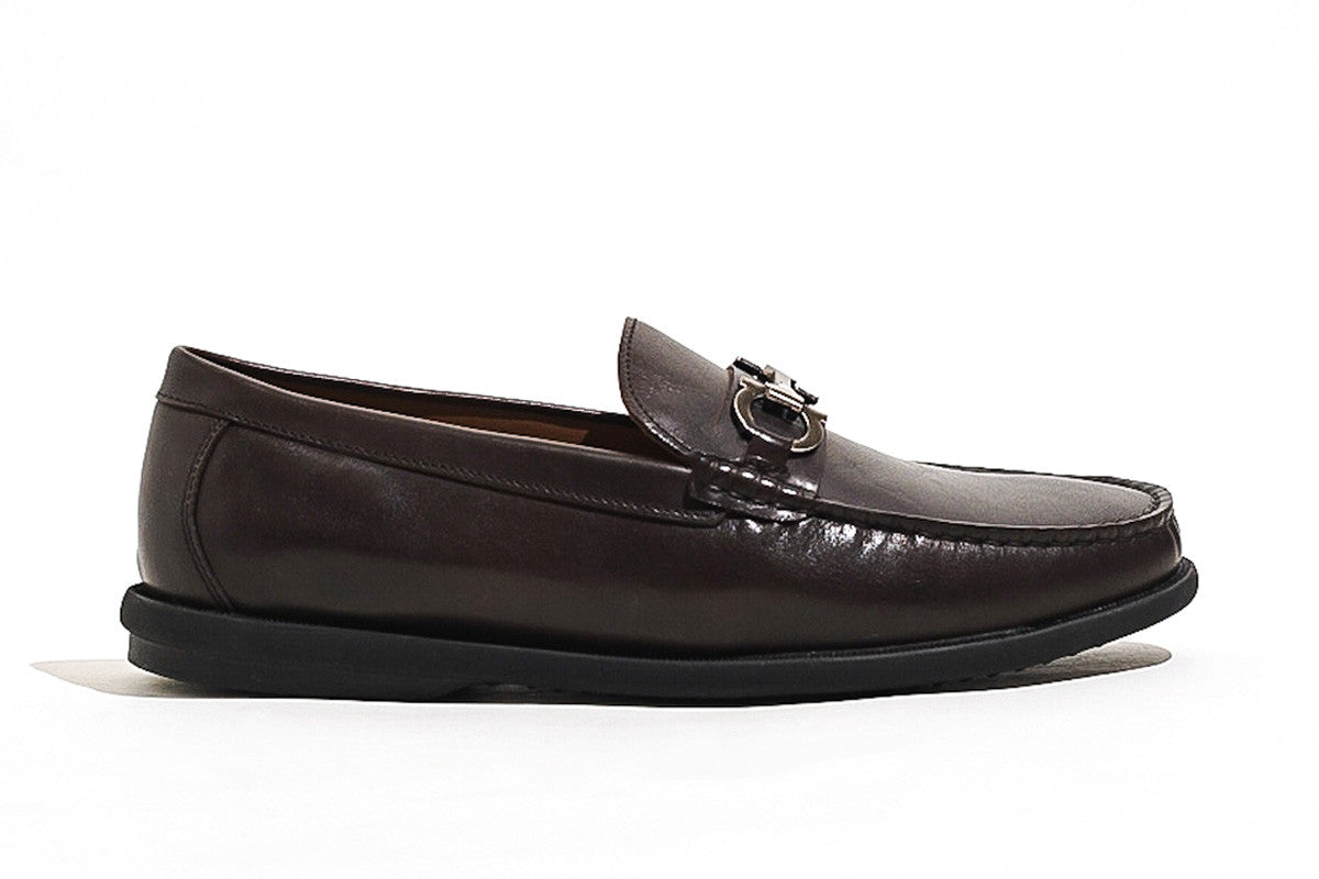 Sledgers Temple Horsebit Casual Loafer - Coffee