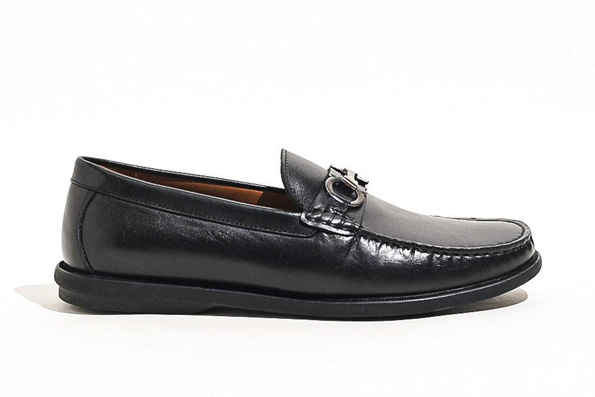 Sledgers Temple Horsebit Casual Loafer - Black
