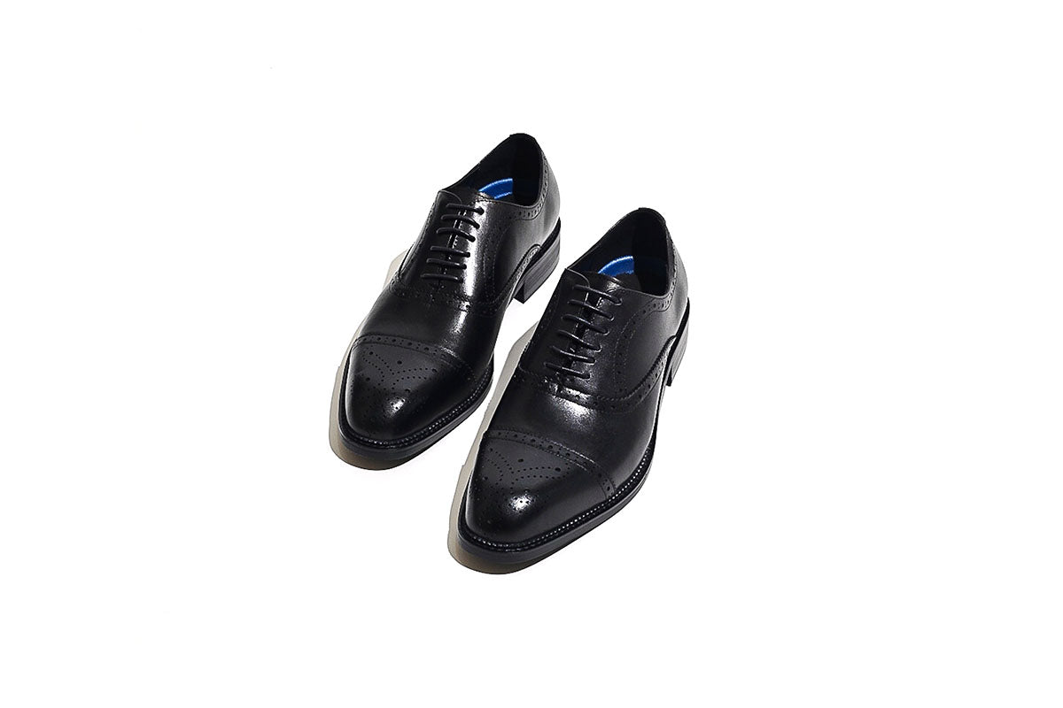 Ralph Black Brogue Oxford Shoes