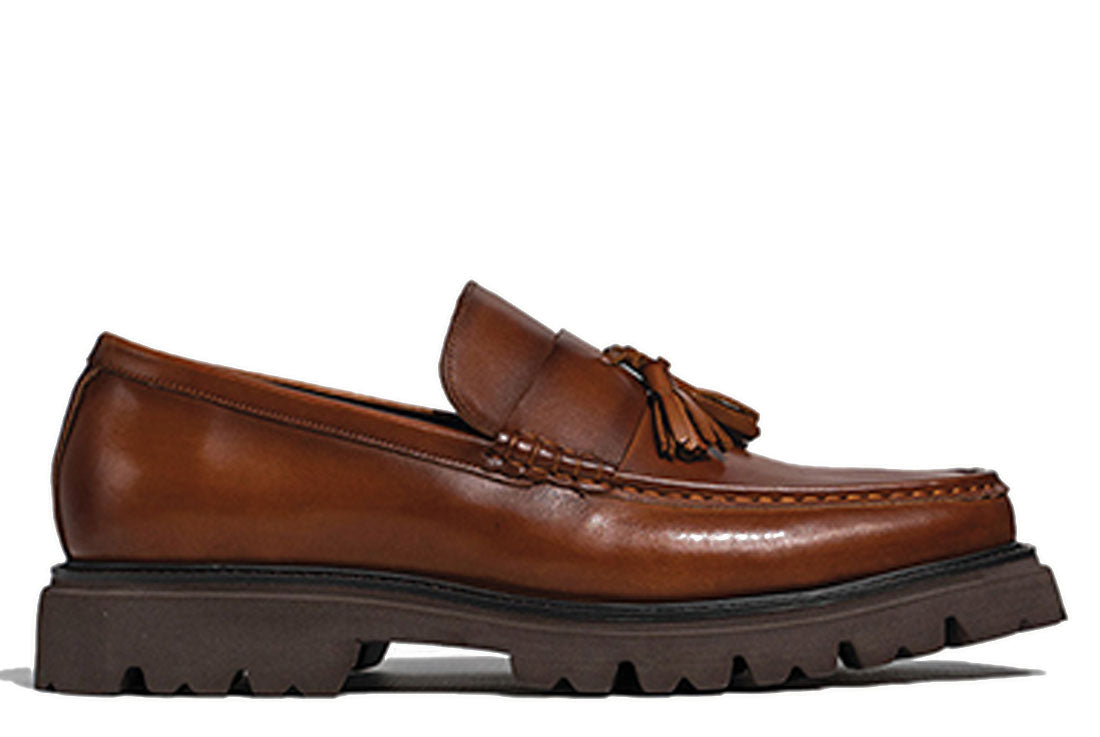 Ballard Brown Platform Tassel Loafers