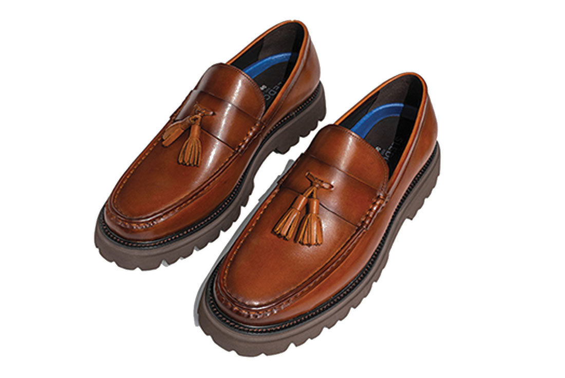 Ballard Brown Platform Tassel Loafers