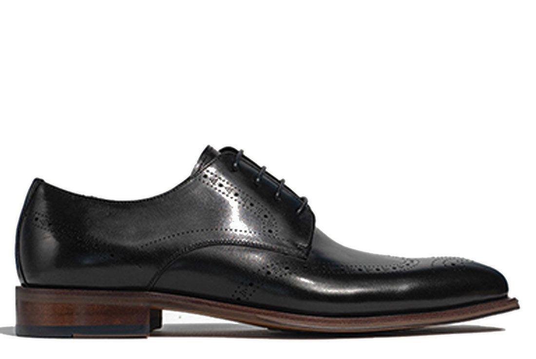 Boistfort Black Brogue Derby Shoes