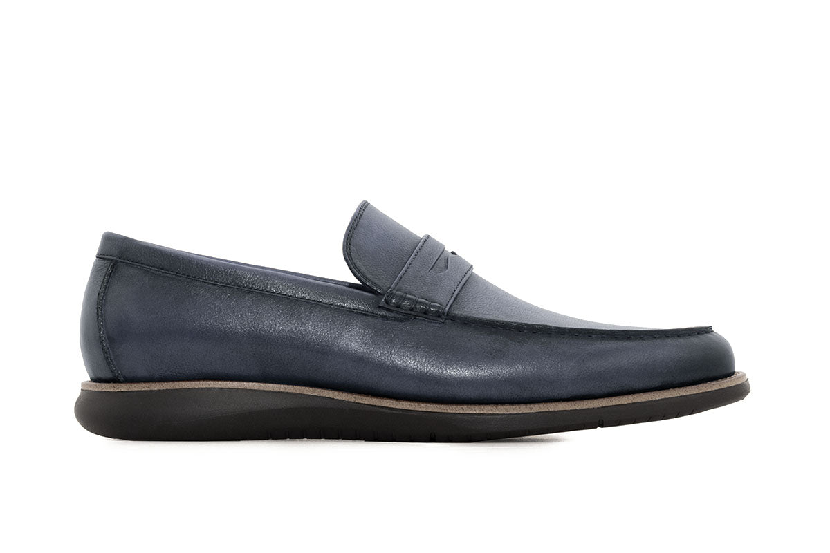 Calderon Navy Penny Loafers