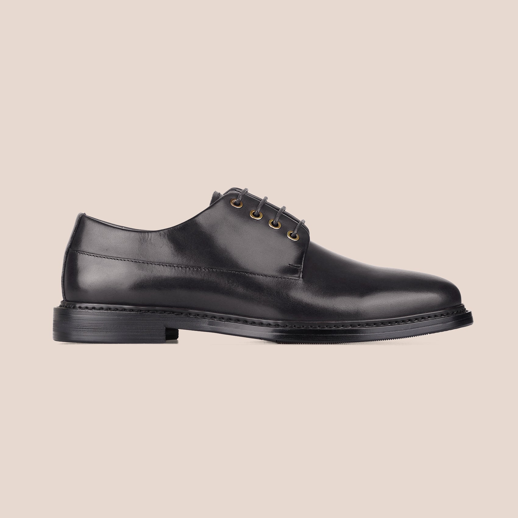 Sledgers Marcel 4-eyed Derby - Black