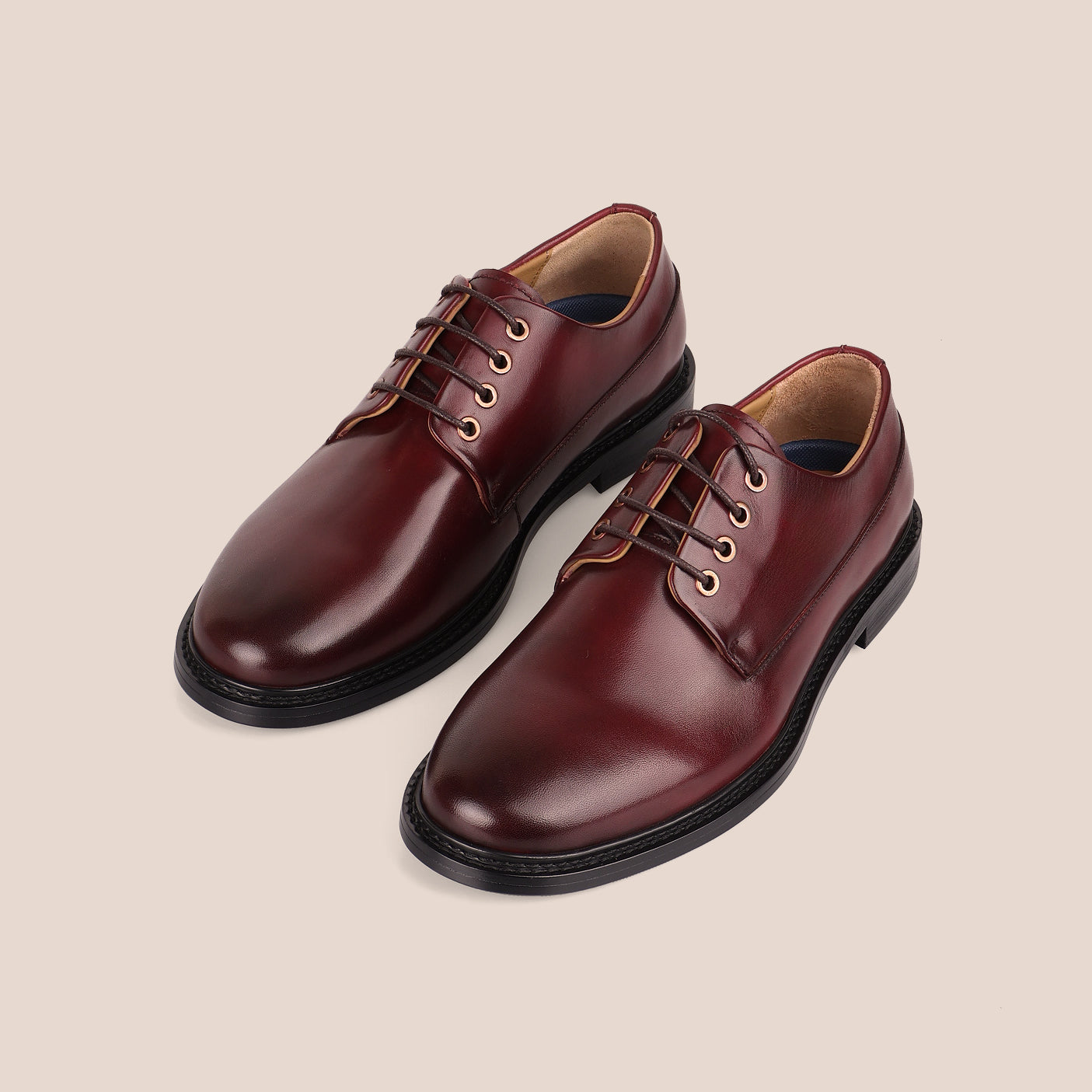 Sledgers Marcel 4-eyed Derby - Light Brown