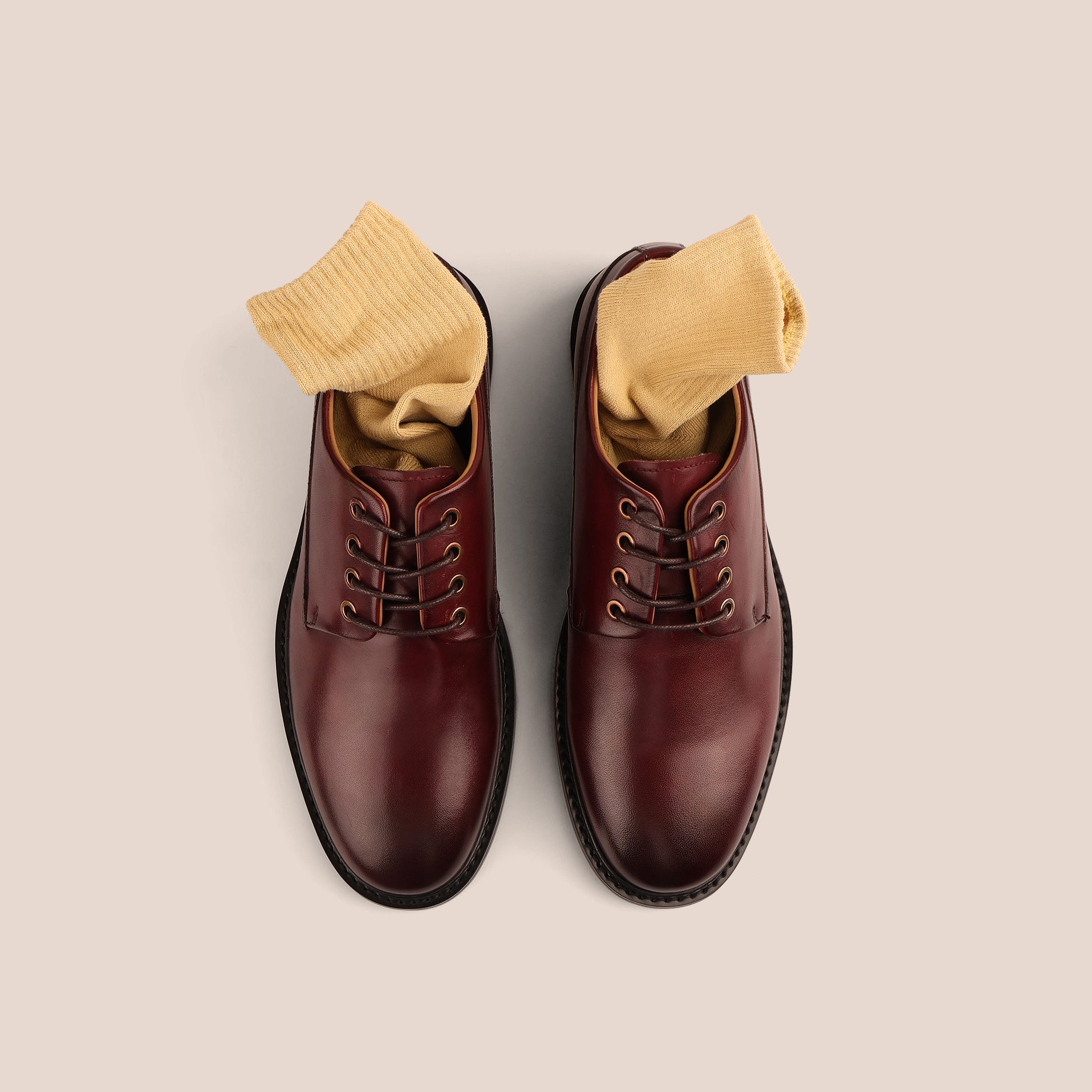 Sledgers Marcel 4-eyed Derby - Light Brown