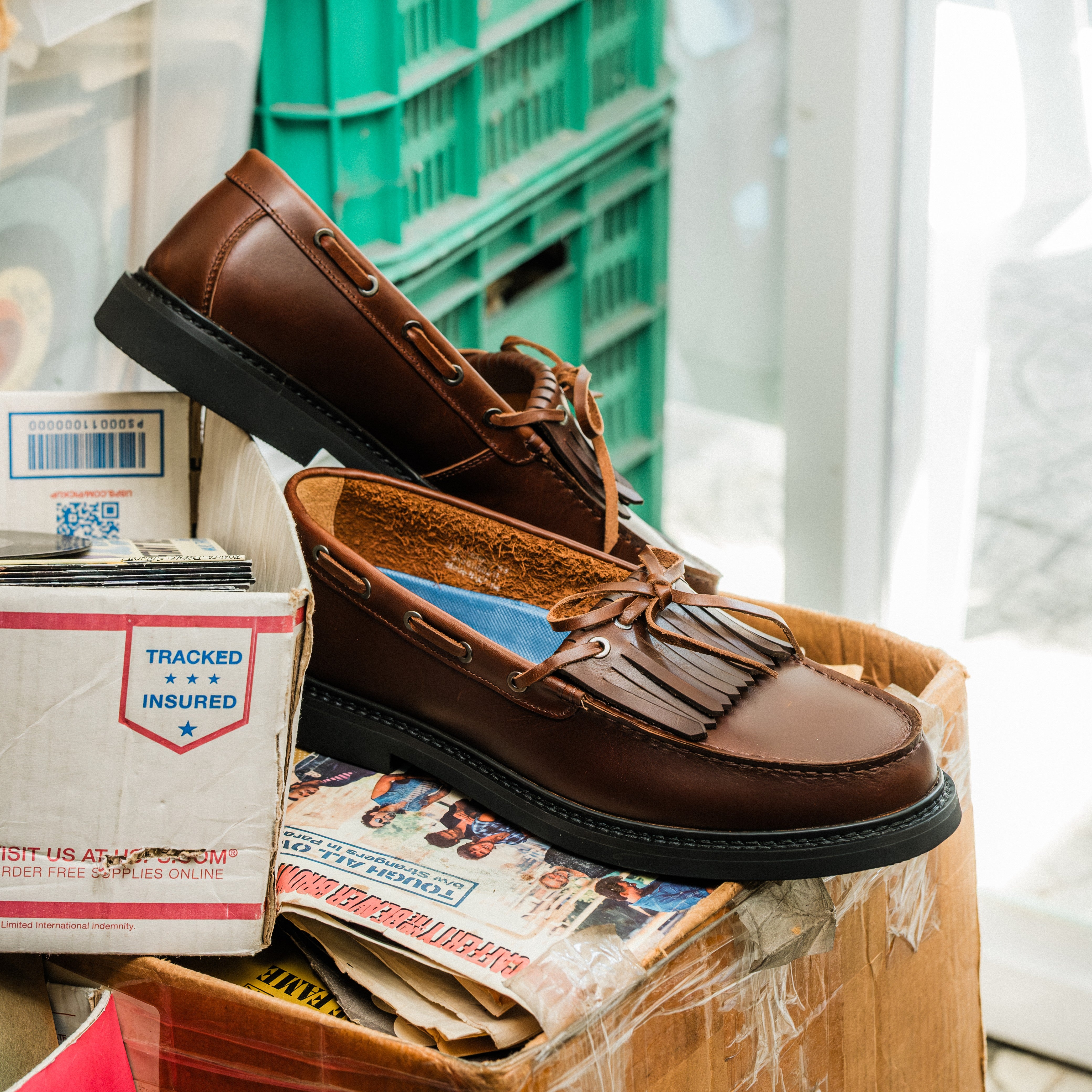 Sledgers Lucien Tassel Loafers - Tan