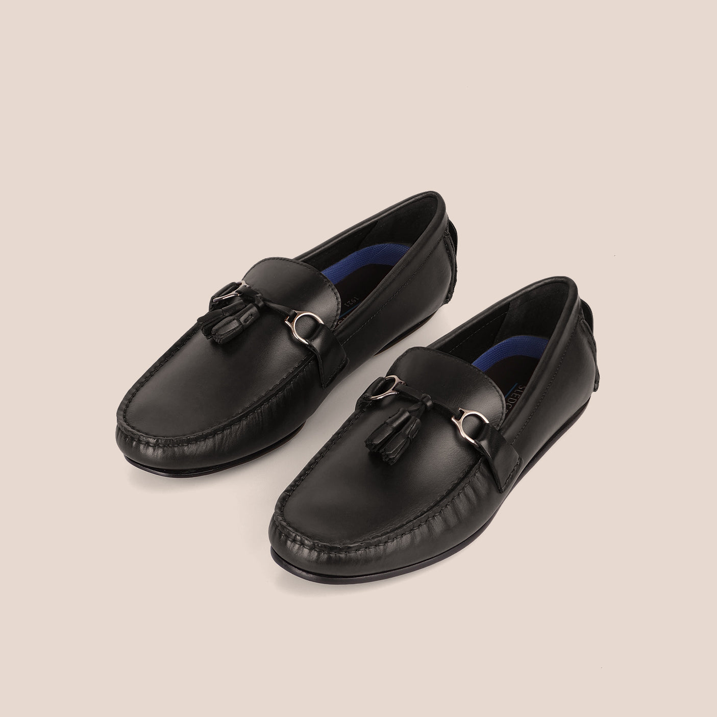 Sledgers Ruben Buckled Tassel Driving Shoes - Black