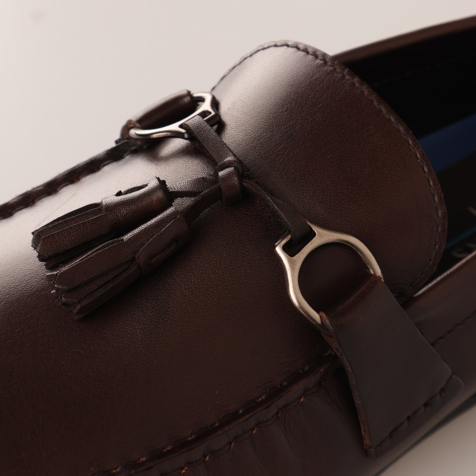 Sledgers Ruben Buckled Tassel Driving Shoes - Coffee