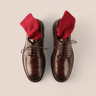 SLEDGERS Leon Moc-Toe Derbies - Coffee