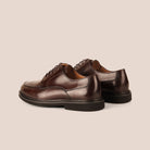 SLEDGERS Leon Moc-Toe Derbies - Coffee