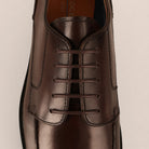 SLEDGERS Leon Moc-Toe Derbies - Coffee