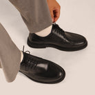 SLEDGERS Leon Moc-Toe Derbies - Black