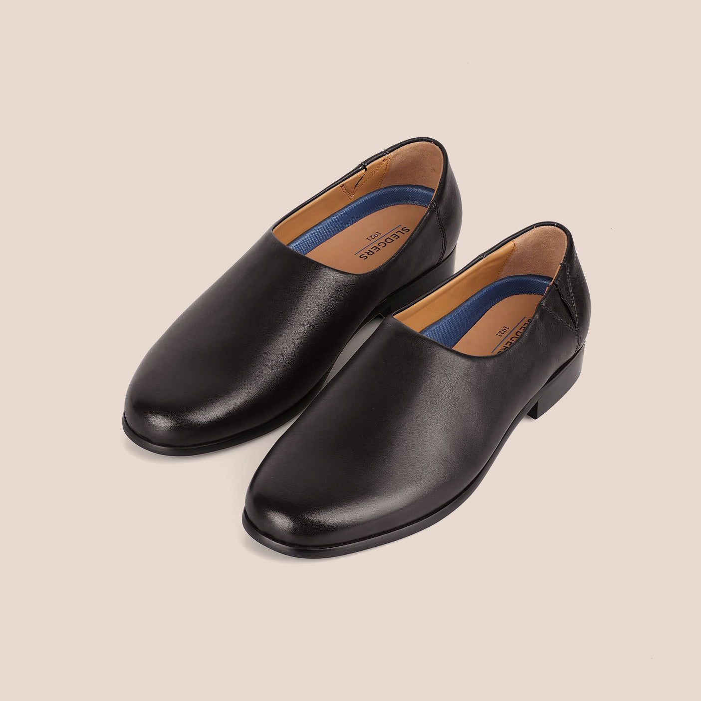 Sledgers Parker Leather Slip-ons - Black