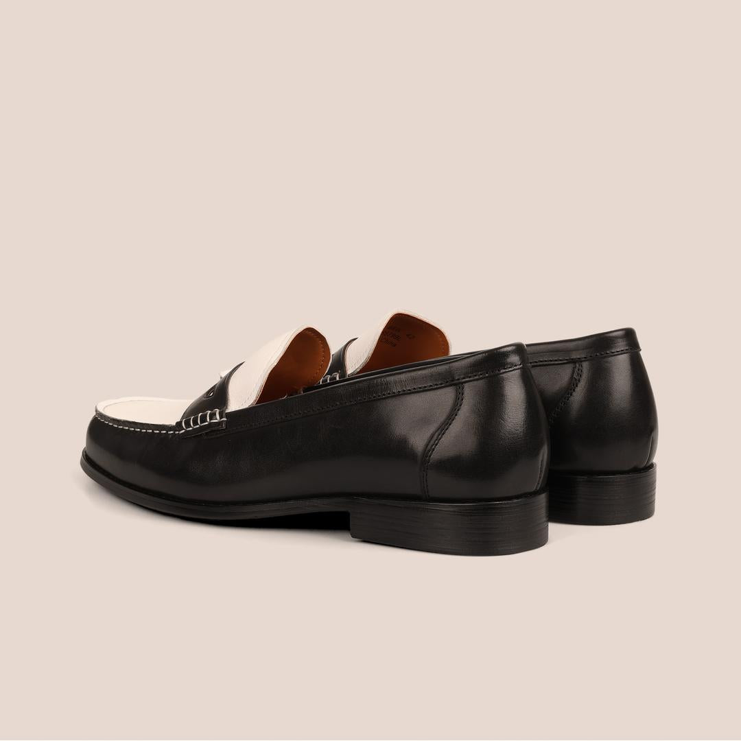 Sledgers Noel II Penny Loafers Black & White